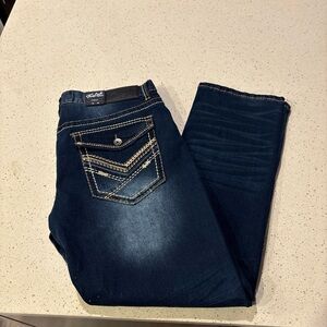 NWT True Luck Jeans 34x30 Dark Blast Straight Fit Stretch